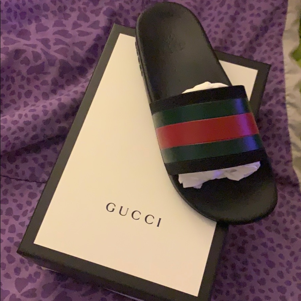 Big Kids Rubber  Gucci Slides